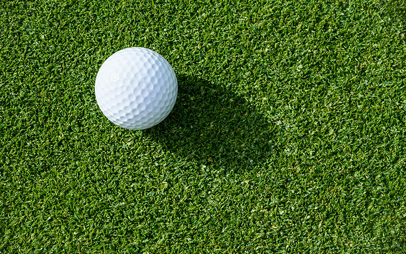 Golf Ball on Fairway