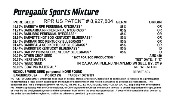 Sports Grass Mixture